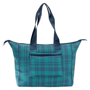 NEW Mytagalongs Plaid Tote Weekender Bag